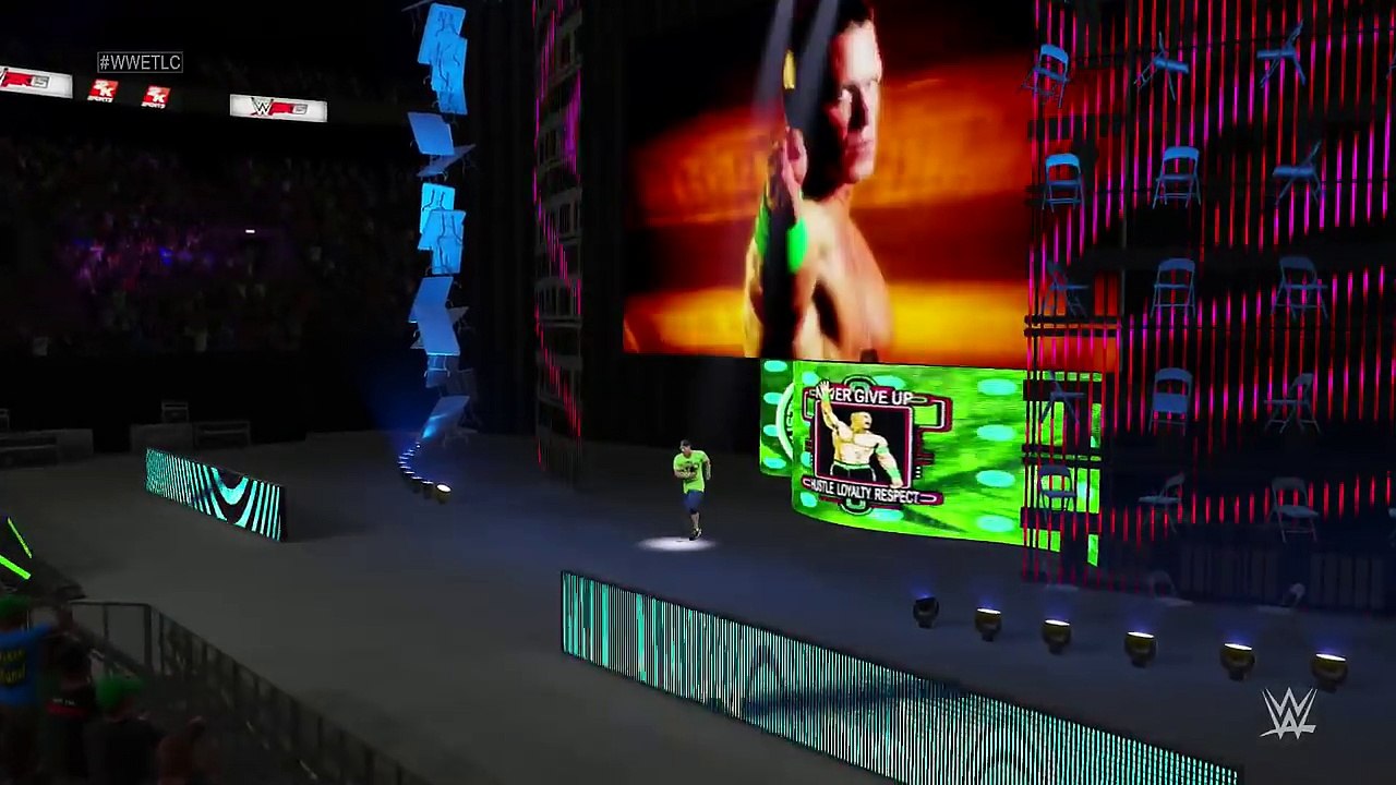 WWE 2K15 - John Cena vs Seth Rollins Tables Match TLC new