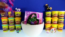 GIANT PRINCESS LUNA Surprise Egg Play Doh - My Little Pony Toys Shopkins Unicorno Fashems