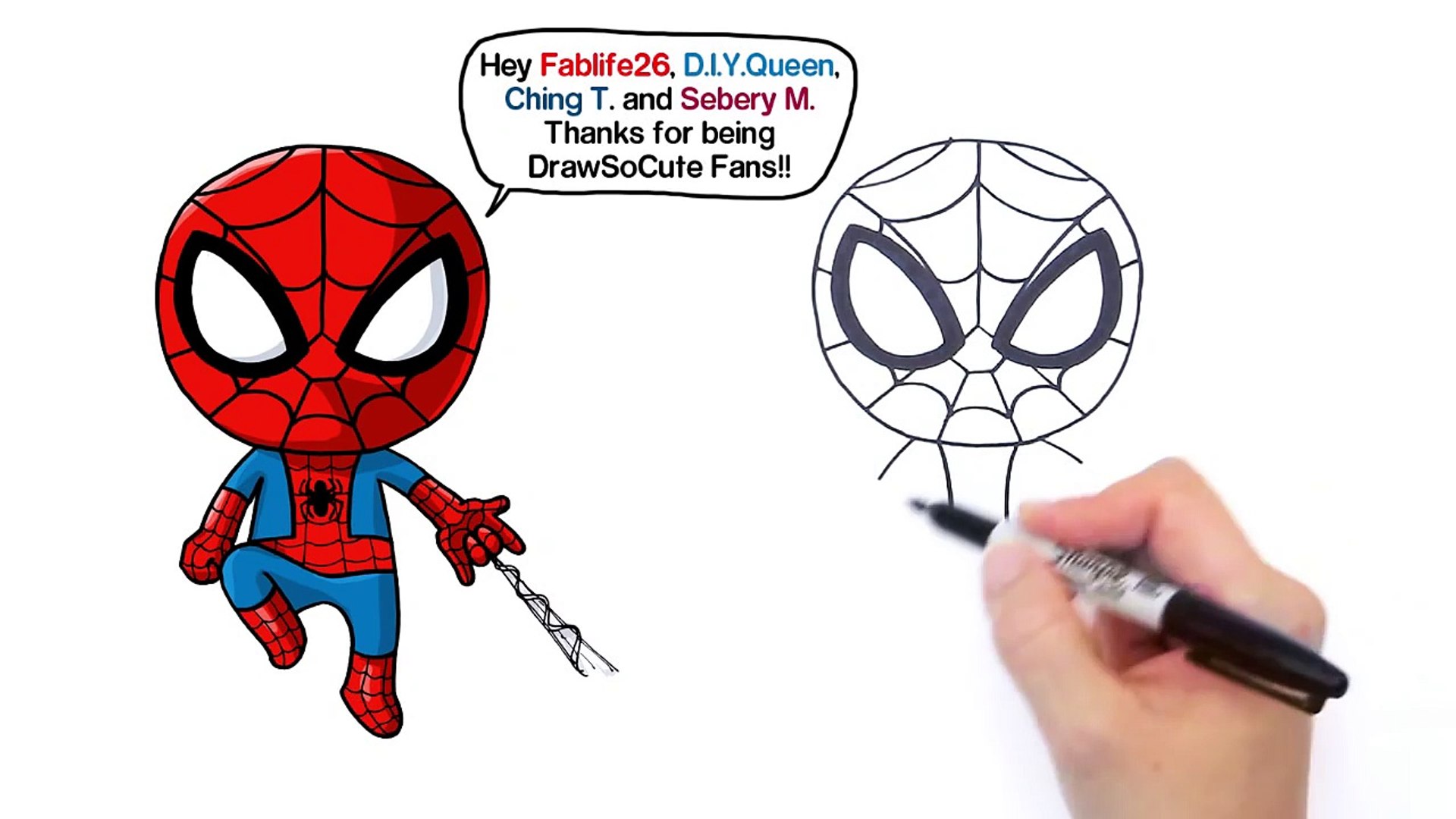 Easy Spiderman Drawing For Kids, Kids Drawing Tutorial, by Drawing For  Kids