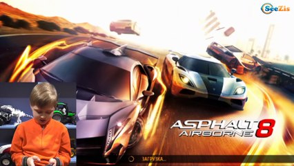 Let's Play Asphalt 8 Игорек СУПЕР ГОНЩИК Играем Видео для детей Игры Гонки на Спорткарах
