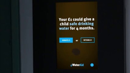 Hope Locker, the slogan that donates your coin to provide drinking water