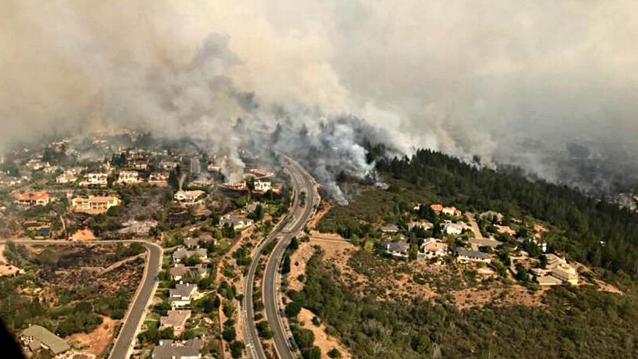 Buschfeuer in Kalifornien