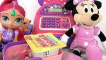 Minnie Mouse Bowtique Cash Register with McDonalds Happy Meal Shopkins Shopping, Num Noms / TUYC