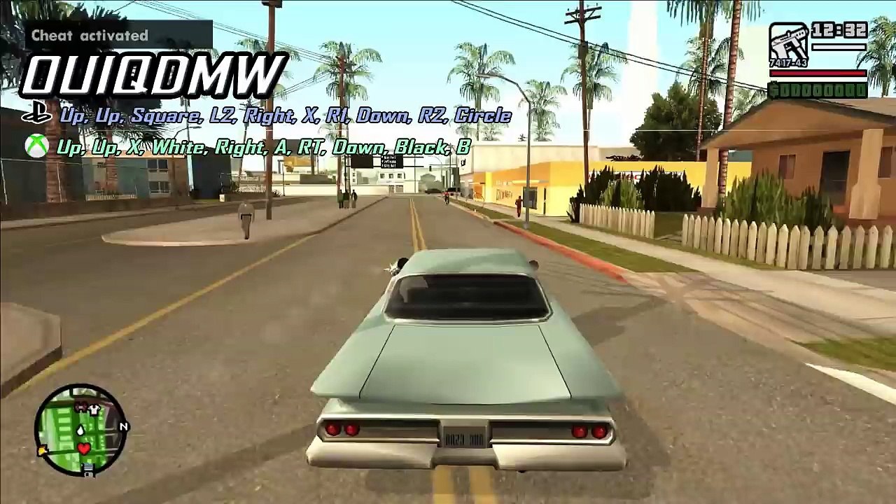 GTA San Andreas - ALL CHEATS + Demonstration [PC/PS2/PS3/Xbox/Xbox360]