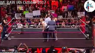 WWE RAW 9th october 2017 - Roman Regings , Seth Rolins & Dean Attack The Miz