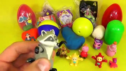 Teletubbies, Curious George, Peppa , Barbapapa, Shrek, Pony, Pet Shop! Kinder Surprise Eggs Play-Doh