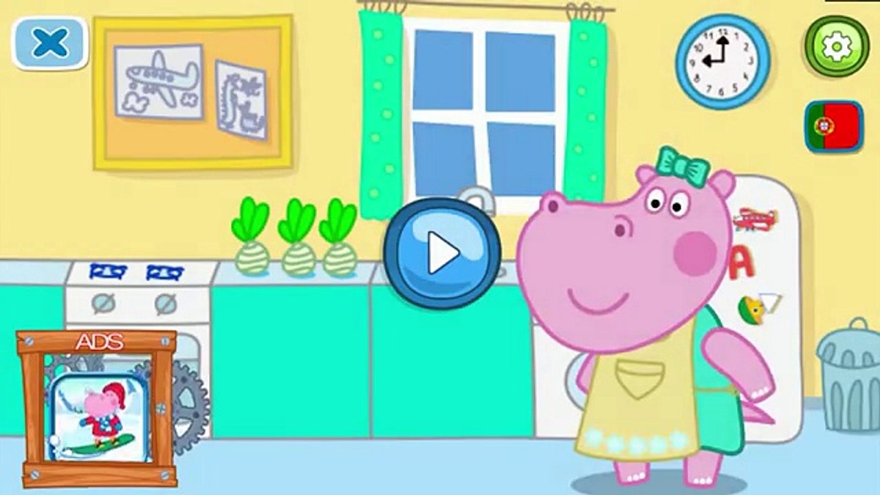 pepa hippo Escola de Culinária do bebê - Kids Games - Gameplay