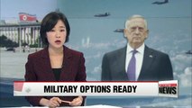 Mattis calls on U.S. Army to be ready for military action against North Korea 