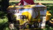 Construction Vehicles for Kids: Tonka Cement Mixer Toy UNBOXING- trucks bulldozer backhoe dump