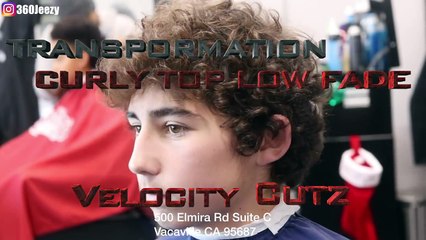 HAIRCUT TUTORIAL: TRANSFORMATION CURLY TOP LOW FADE