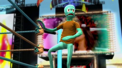 WWE 2K14: SpongeBob vs Patrick vs Squidward