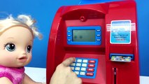 Baby Alive Oyuncak Bebek ATMden Para Çekiyor | Oyuncak Para Çekme Makinesi | EvcilikTV