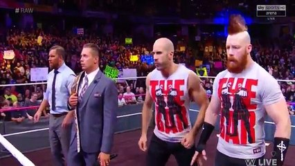 THE SHIELD ATTACK SHEMUS CEASARO THE MIZ AND AXLE