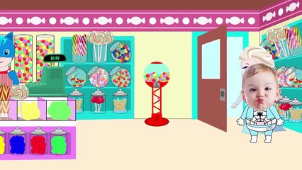 Bad Bab Spiderbaby Drives Car! Superhero Baby Cartoon with Frozen Elsa! Big Head Babies!