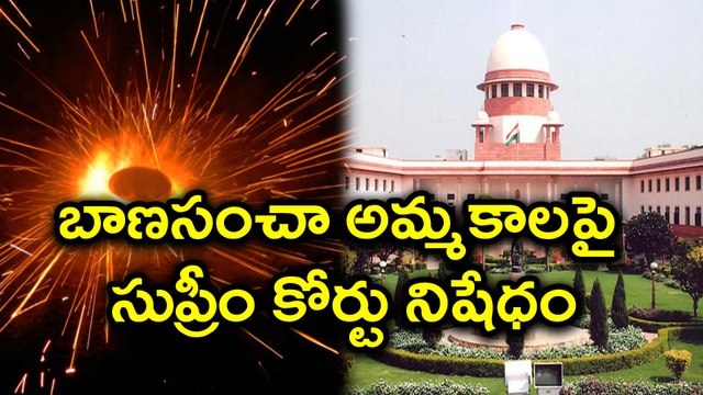 SC Bans Sale Of Fire Crackers Ahead Of Diwali బాణసంచా అమ్మకాలపై నిషేధం | Oneindia Telugu