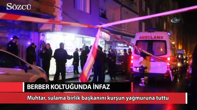 Berber koltuğunda kanlı infaz!