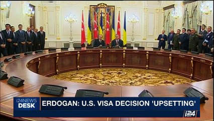 i24NEWS DESK | Erdogan: U.S. visa decision 'upsetting' | Tuesday, October 10th 2017