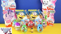 Disney Pixar Cars Kinder Surprise Eggs SpongeBob Mickey Mouse Minions My Little Pony Hello Kitty