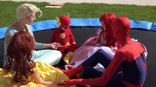 Frozen Elsa and Spiderman Kidnapped!! Baby Spiderman saves the day! The joker vs spiderman epic