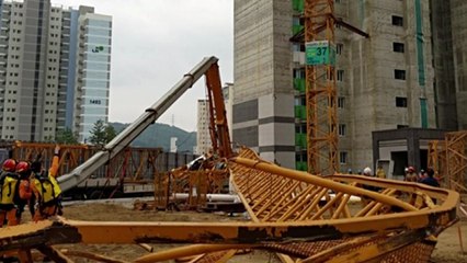 [속보] 의정부 공사현장에서 타워크레인 넘어져..."2명 사망·1명 중태" / YTN