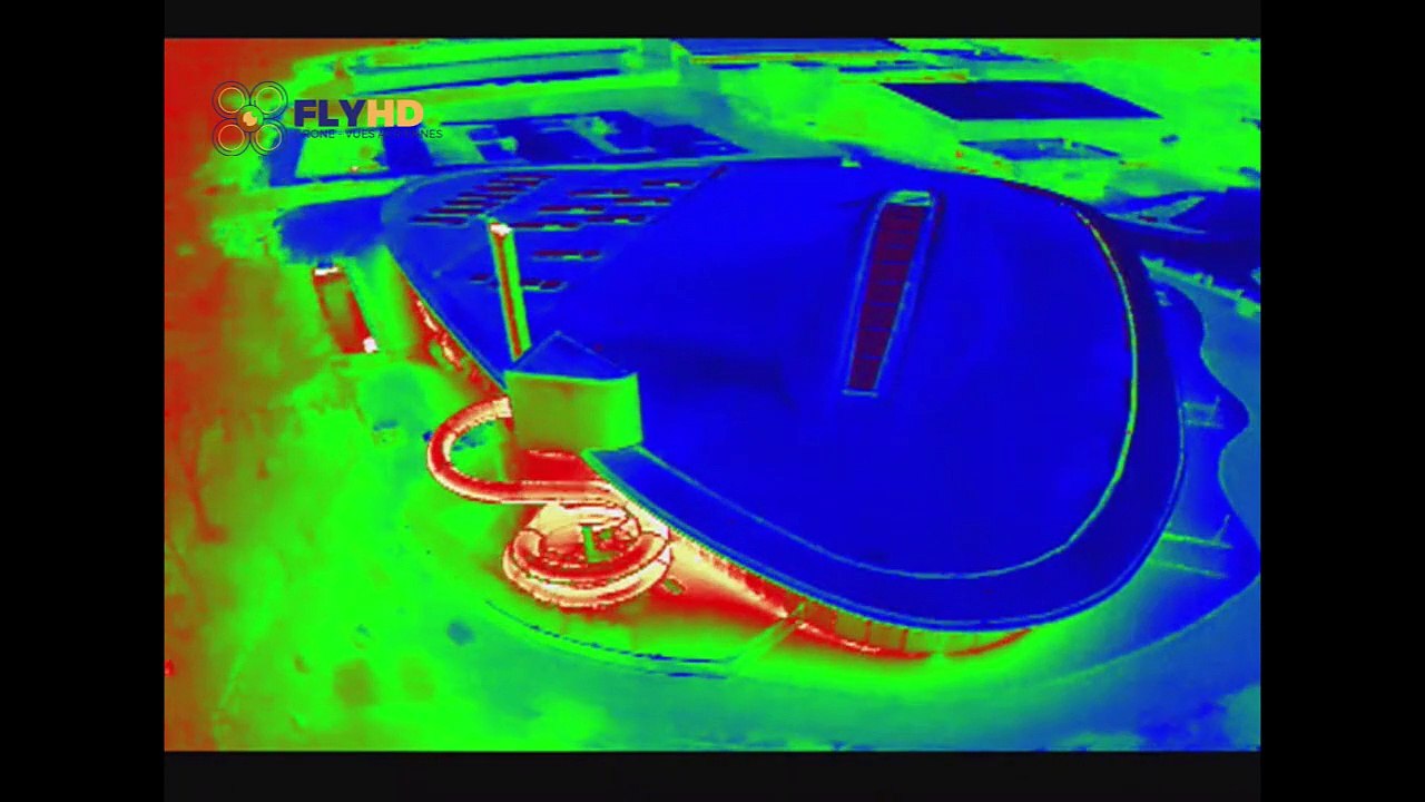 Vidéo de thermographie aérienne pour recherche de personne