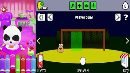 Baby Learn Colors with My Talking Tom, Angela Pou & Baby Panda | Kids Colour Reion Video