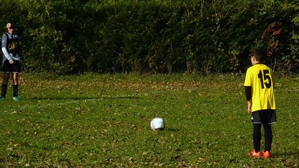 Notre gardien U13-2 (Dimitry) en action