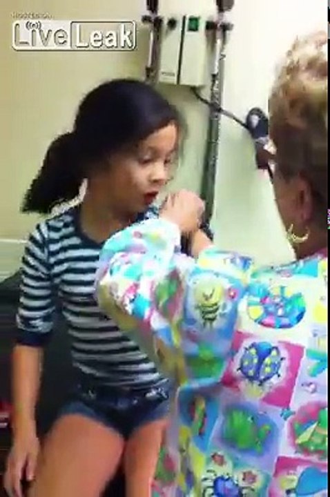 Teenage girl gets flu shots 6 years apart. She is scared of needles