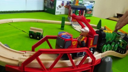 Brio World Rescue Set Toy & Big Green Action Locomotive