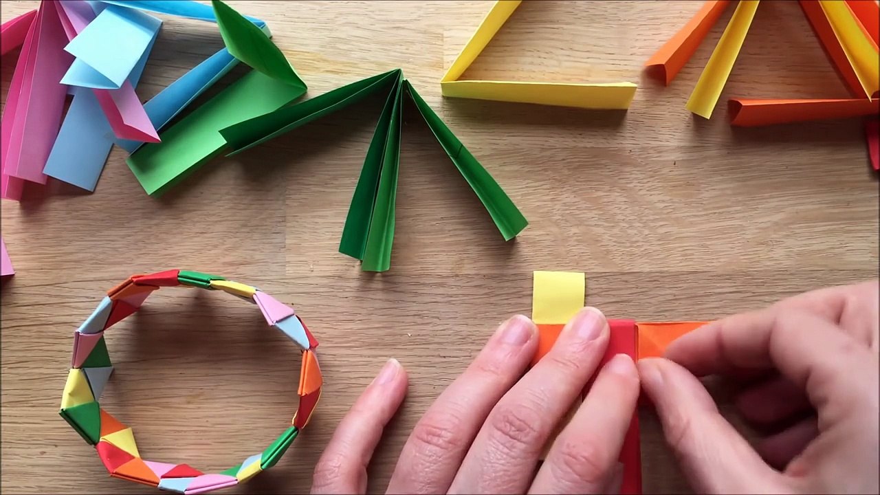 Kirigami Paper Bracelet How To