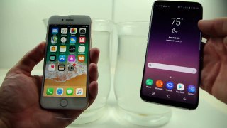 iPhone 8 vs Samsung Galaxy S8 Salt Water Test!
