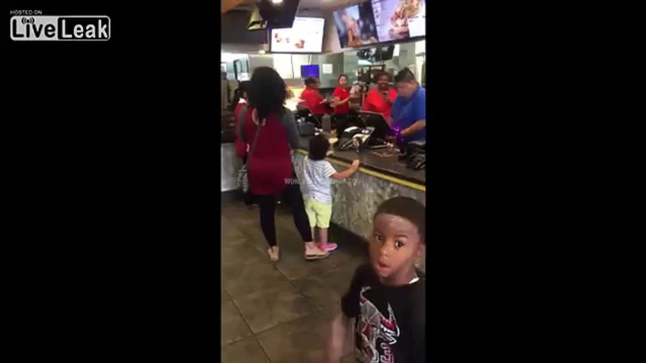 Mcdonald's Employee Assaults Woman With Child In Her Hands!