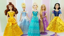 15 Vestidos para Princesas Disney - Muñecas Elsa, Blancanieves, Rapunzel, Bella y Cenicienta
