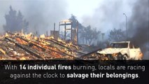 Wildfires ravage California killing 10