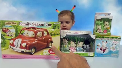 Сильваниан Фэмилис кошечки распаковка машинки и игрушки Sylvanian Families‎ Cats baby toys with car