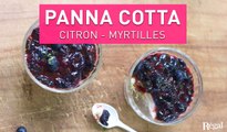 Panna cotta au citron et myrtilles | regal.fr