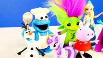 Play Doh Lunchtime Creations Disney Frozen Peppa Pig Zelfs Cookie Monster Playdough Sweet Shoppe
