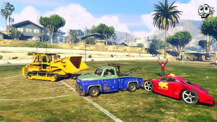 Spiderman saves McQueen & worker tow truck from Joker! Episode 1 Spiderman Cartoon Nursery Rhymes