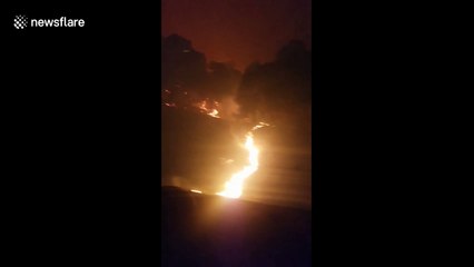 Couple film terrifying escape along highway