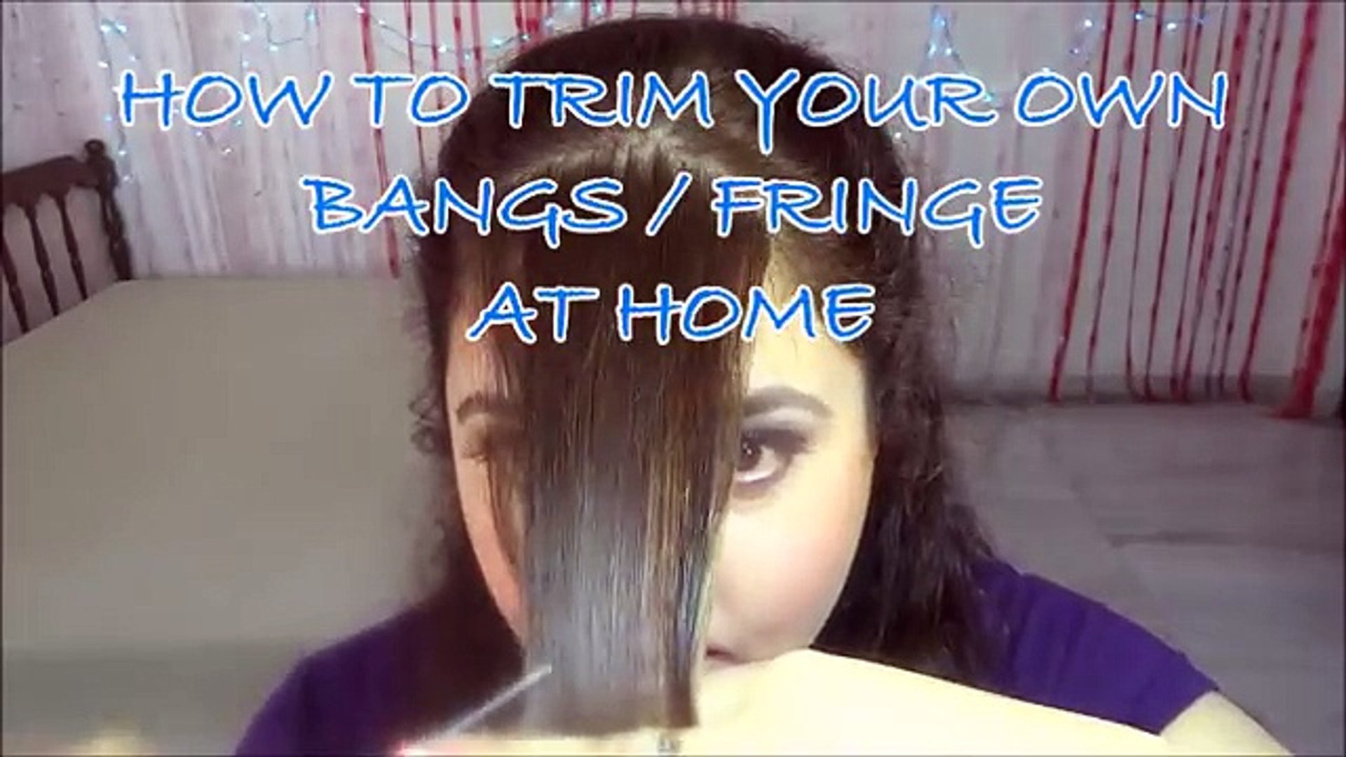 How To Trim Your Own Bangs Fringe At Home Indianbeautyreviewer