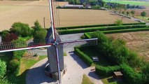Moulin à vent du Nord filmé par un drone