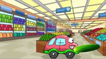 Dirty DOG Wheely in the SuperMarket! Cartoons About Cars Playland #122