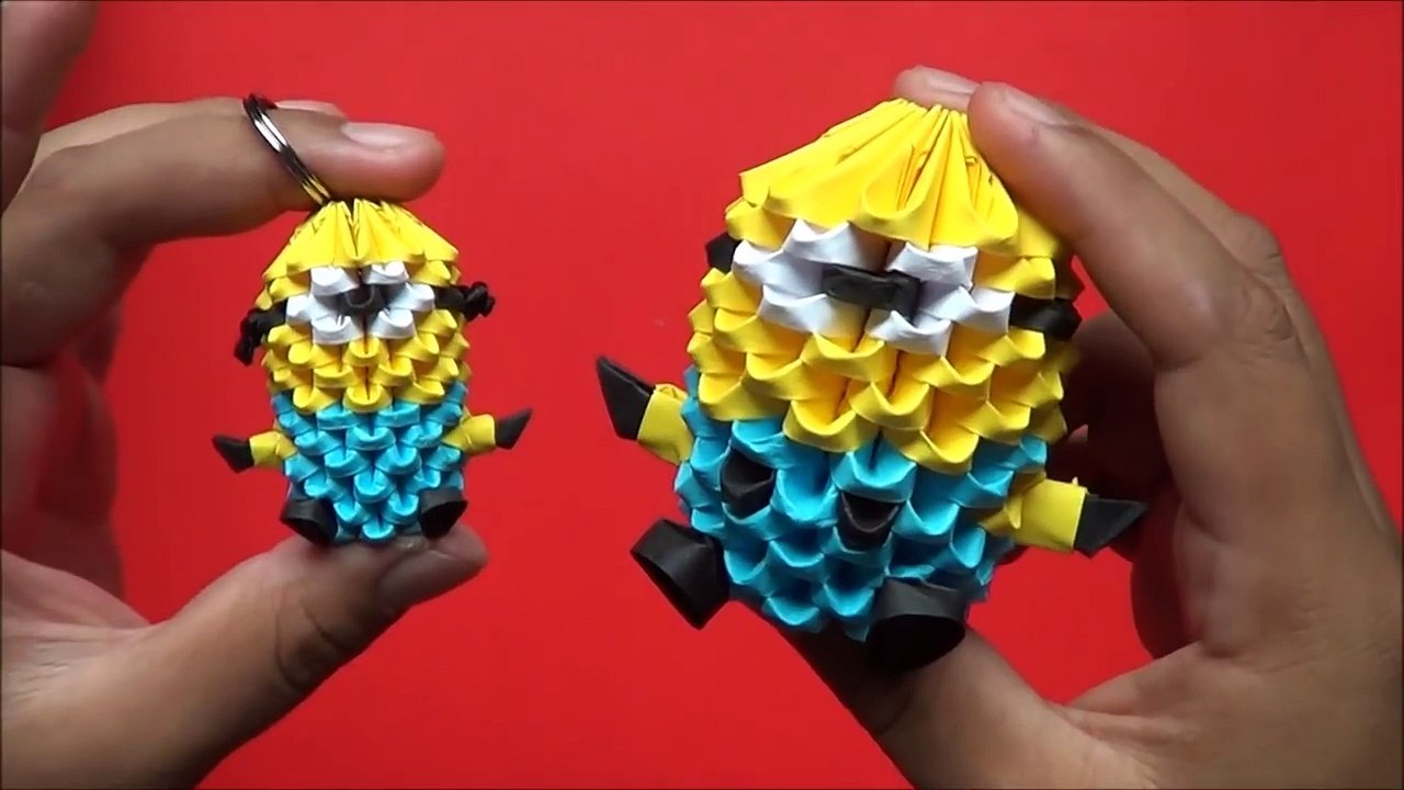 Origami 3D Llavero de minion (mini minion) - Vidéo Dailymotion