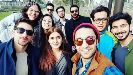 Kubra Khan and Ahad Raza Mir On Set of Parwaaz Hai Junoon (1)