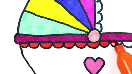 Clown Fish Example Simple Drawing for Children | Colouring Videos for Kids