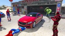 Spiderman Disney Cars Lightning McQueen Broken New Cars (Nursery Rhymes - Cartoon For Kids)