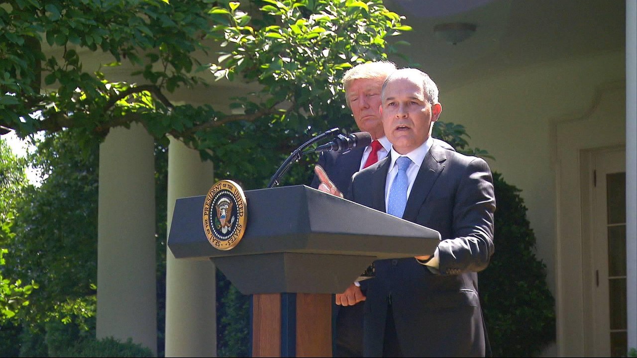 US EPA chief Scott Pruitt announces withdrawal of clean power plan