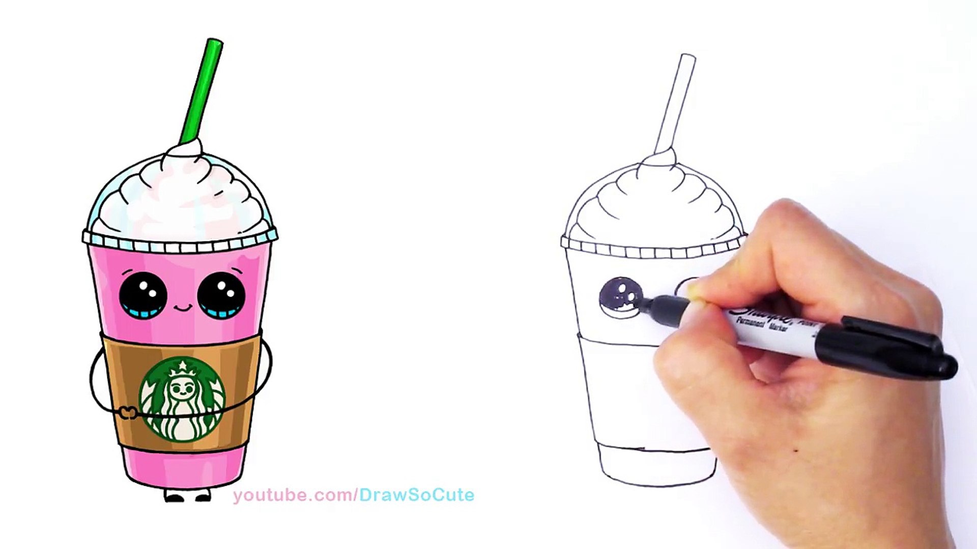 starbucks frappuccino cup drawing