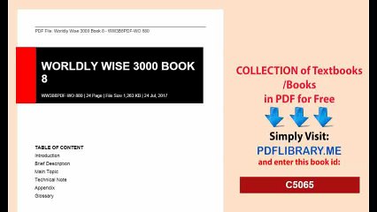 Worldly Wise 3000 Book 8