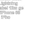 Belkin Premium MixIt Metallic Lightning LadeSyncKabel 12m geeignet für iPhone 88 Plus